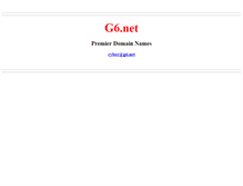 Tablet Screenshot of g6.net